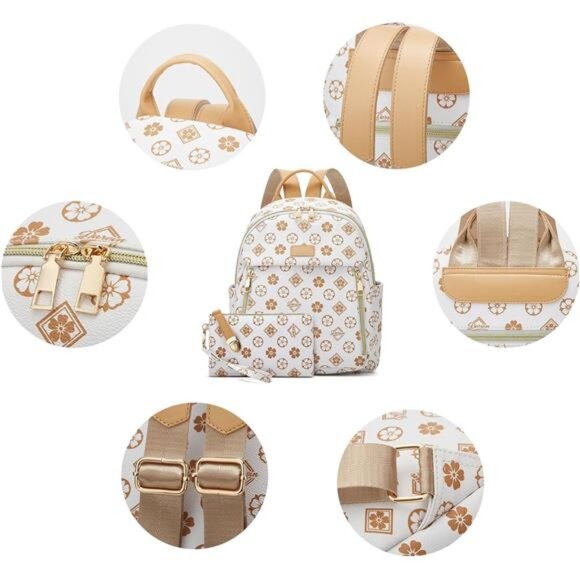 Makes Mini Backpack for Women, Stylish Daypack Purse Handbag Small Casual Daily main image 4